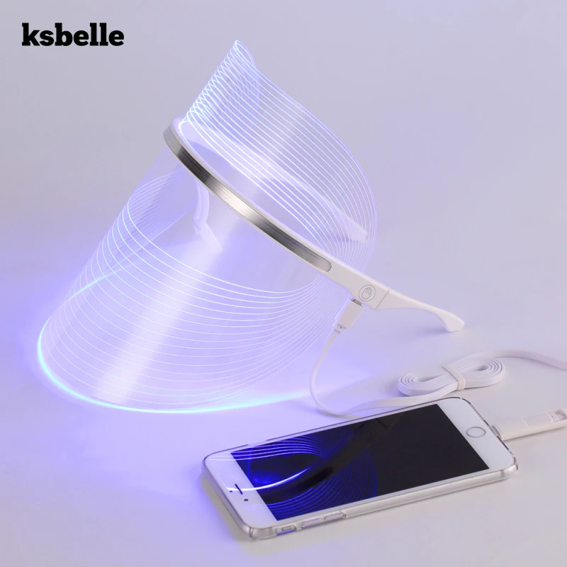 Абсолютно Новый 3 цвета фотон Электрический светодиодный маска для лица