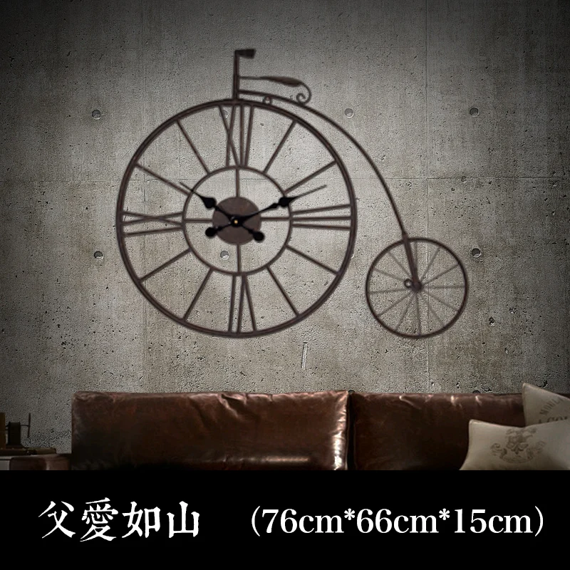 Большие настенные часы 20 дюймов ретро бесшумные креативная мода бар декор