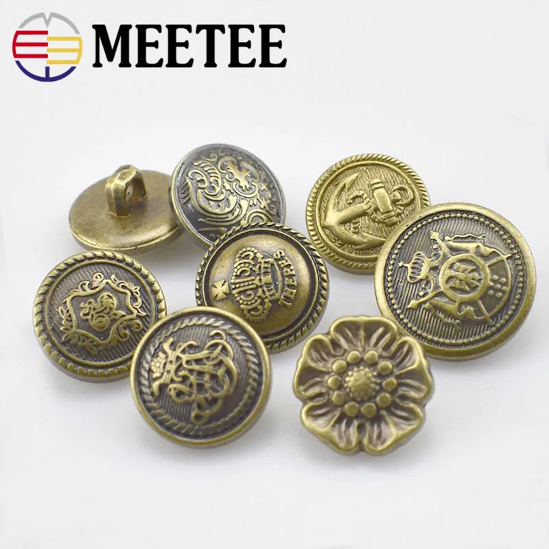 50 шт. Meetee 15/18/21/25 мм модные Пластик смолы кнопки черный, белый цвет для Для женщин ветровка пиджак пальто швейная фурнитура