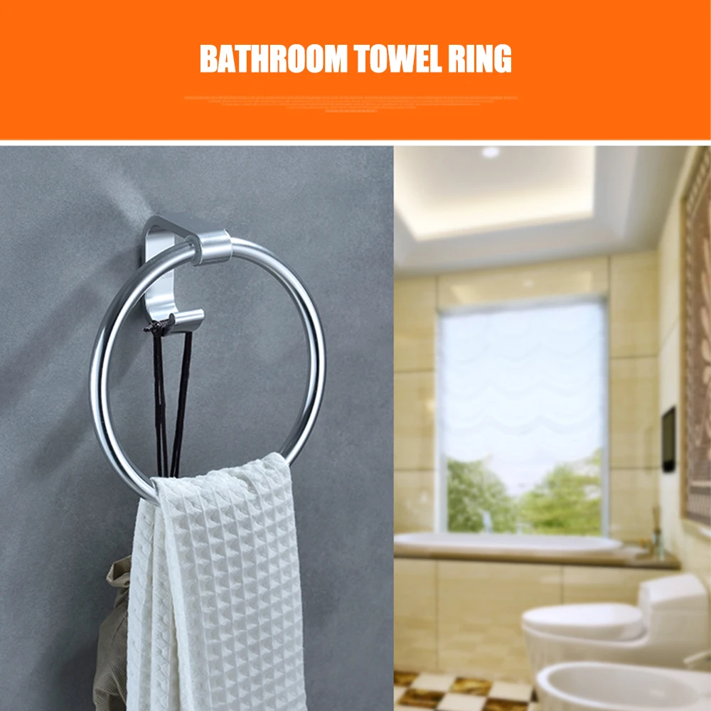 Круглая вешалка для полотенец аксессуары ванной комнаты круглая одежды
