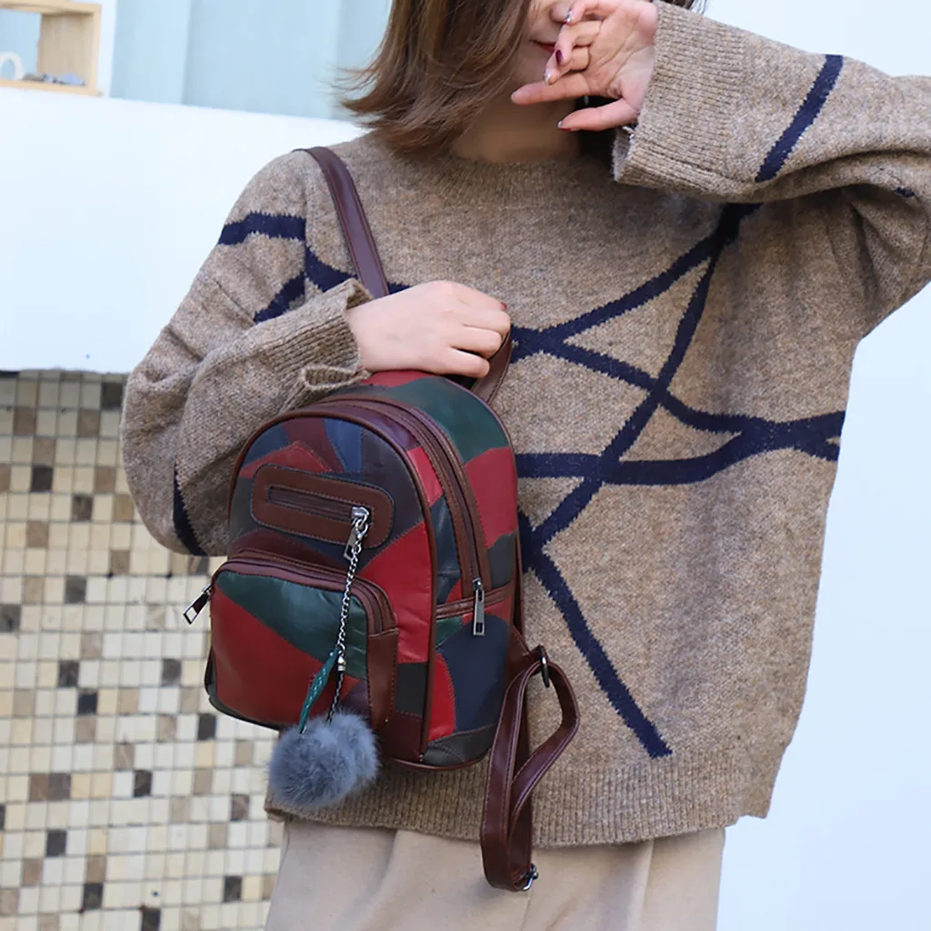 Maison Fabre Shoulder Bag Women Small Bag Fashion Leather Shoulder Bag Wild Student Back pack Leisure Travel Bag