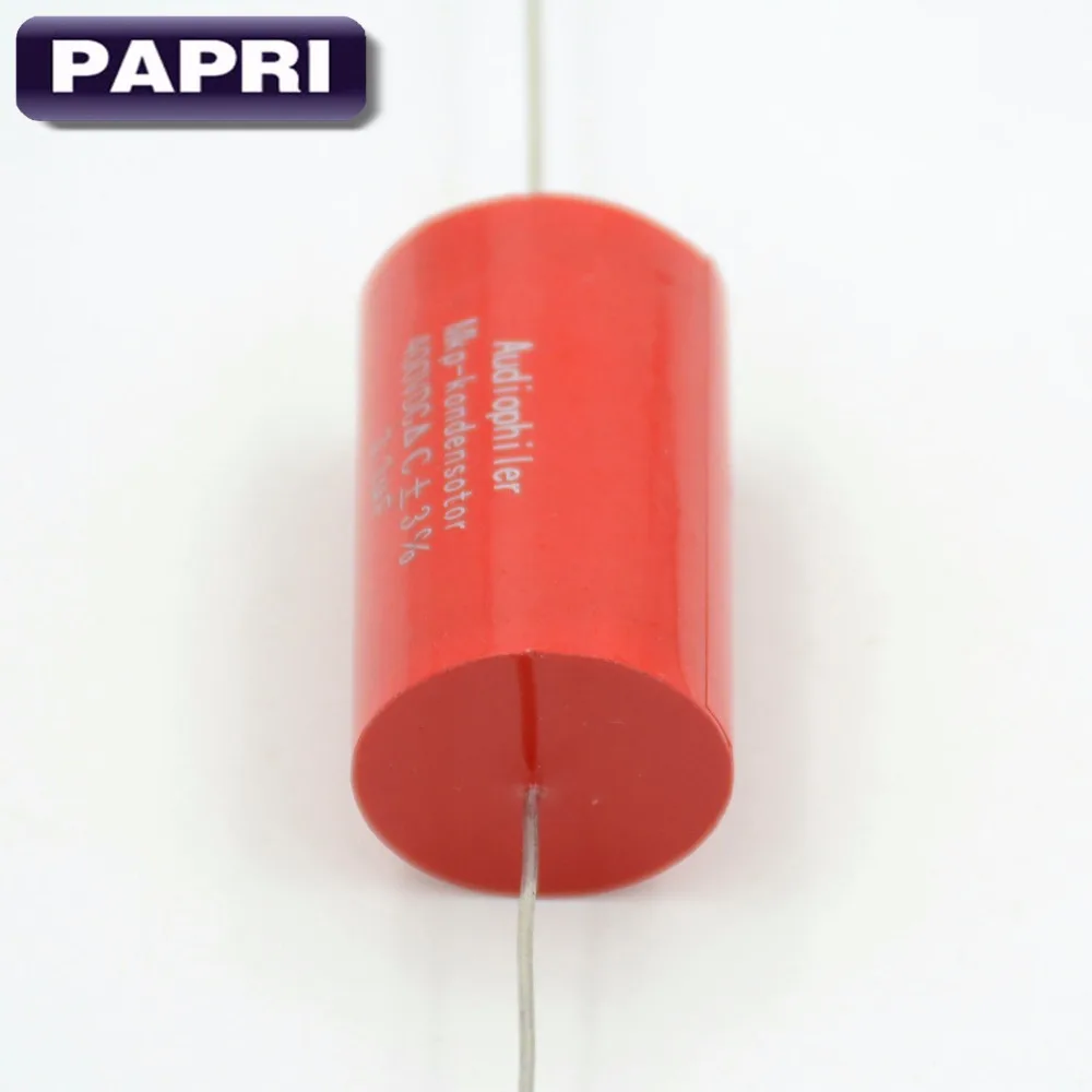 PAPRI 400VDC 3 мкФ конденсатор Audiophiler MKP осевой аудиокласса для гитарных усилителей Hifi