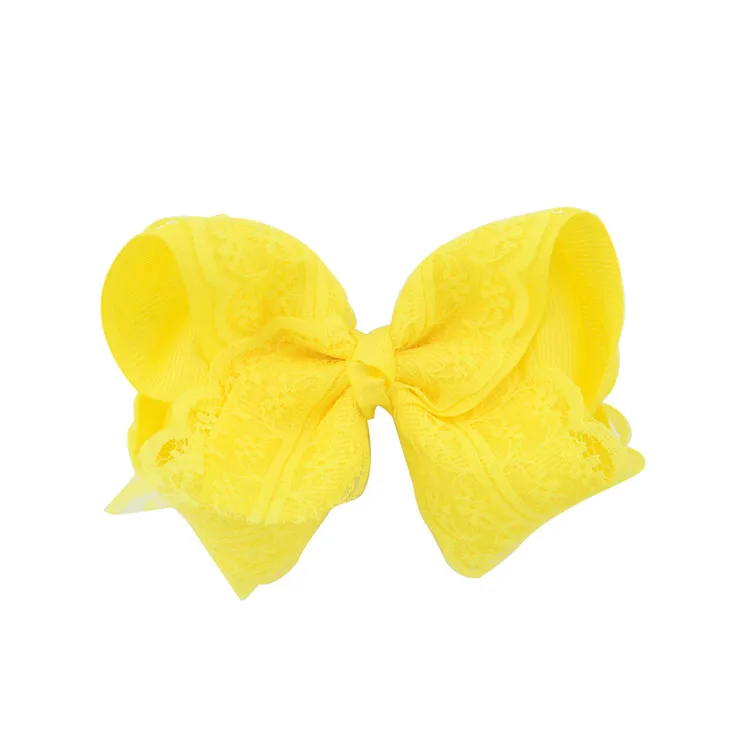 12 шт./лот 10 5 см корсажная лента с бантом детские кружевные головные уборы зажимом