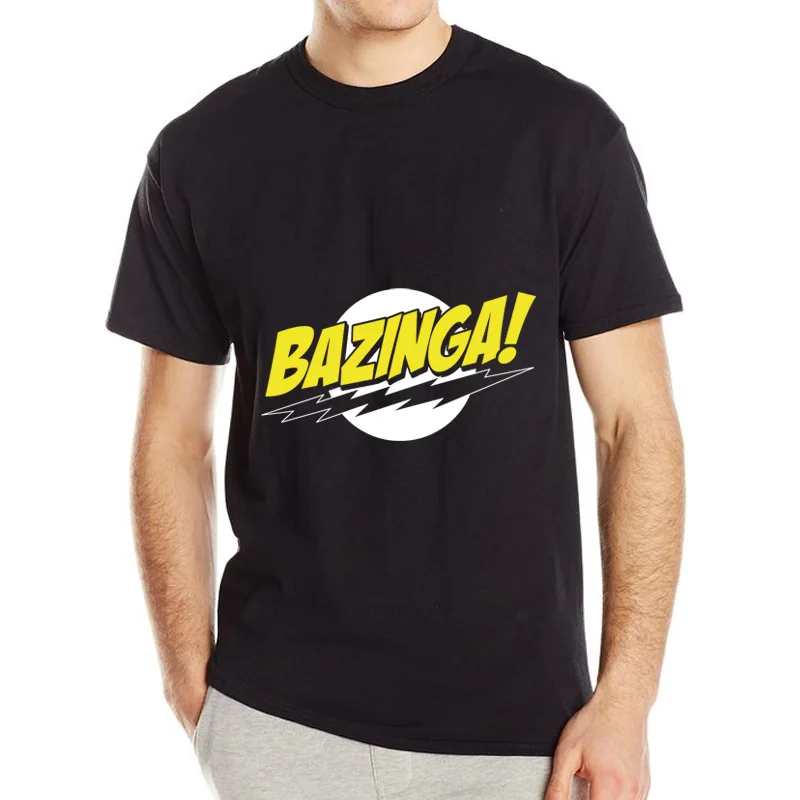 Novelty Loose T Shirts Hot Sitcoms The Big Bang Theory Summer Print Casual Short Sleeve Men Shirt Tee Round Neck Men's T-shirt | Мужская