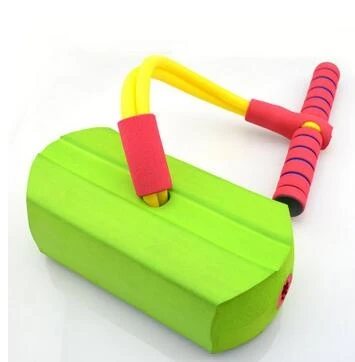 Небесно-голубой Игрушка Спортивная Пена Pogo Jumper Bounce обувь прыгающая лягушка игра сенсорная интеграция делает пищащие звуки игрушки для детей - Цвет: Небесно-голубой