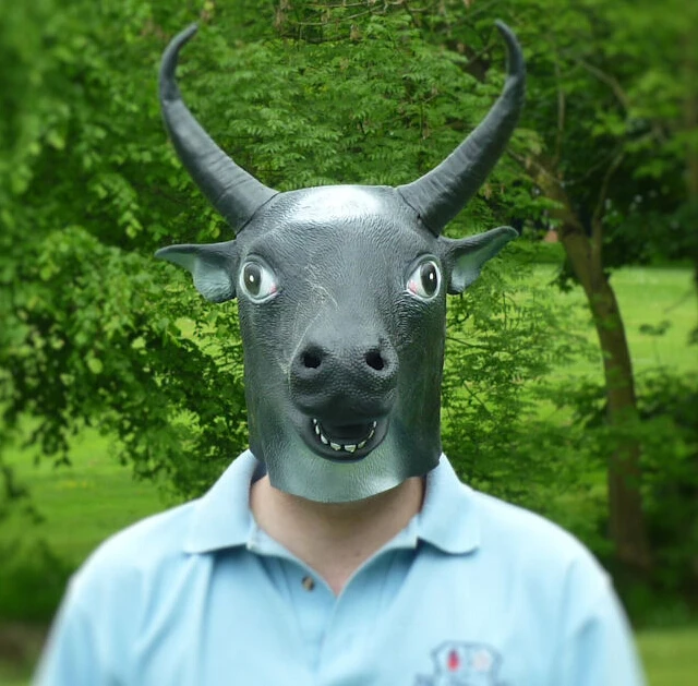 _ Маска на голову для Хэллоуина косплея животных бык/корова/Тау маска животные