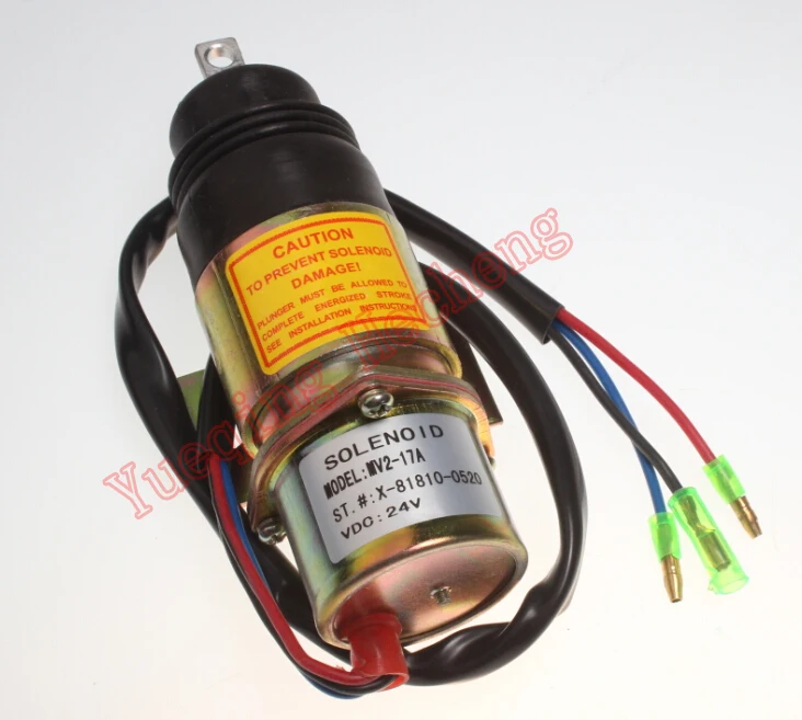 Новый соленоид Z1819100520 MV2 17A 24V для 4JG1 4JG2 6BG1 6BB1|solenoid|solenoid 24v |