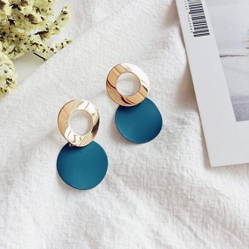 Новый дизайн Акриловые полимерные ацетатные длинные висячие серьги для женщин