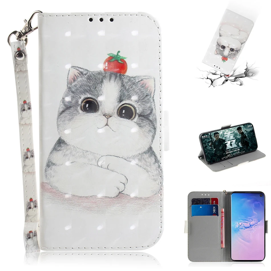 Откидной Чехол и кошелек с подставкой для samsung Galaxy S10 S10E S9 S8 плюс S7 край J2 Core J3 J4 J6 A6 A8 A7 A9 SM-A920F A750 крышка C42