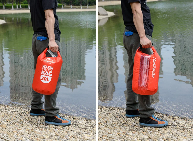 Naturehike 5L 20L 60L ультралегкий пакет для плавания сумка туризма отдыха на пляже, органайзеры для дрейфующих Водонепроницаемый сухой мешок Рафтинг сумка