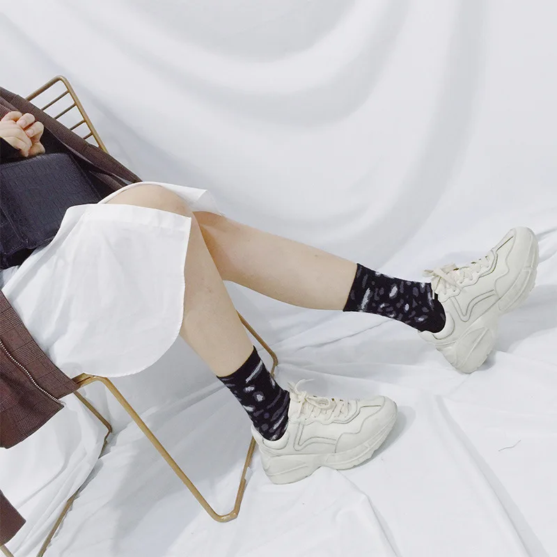 5 цветов леопардовые женские носки новые забавные корейские kawaii уличная одежда в