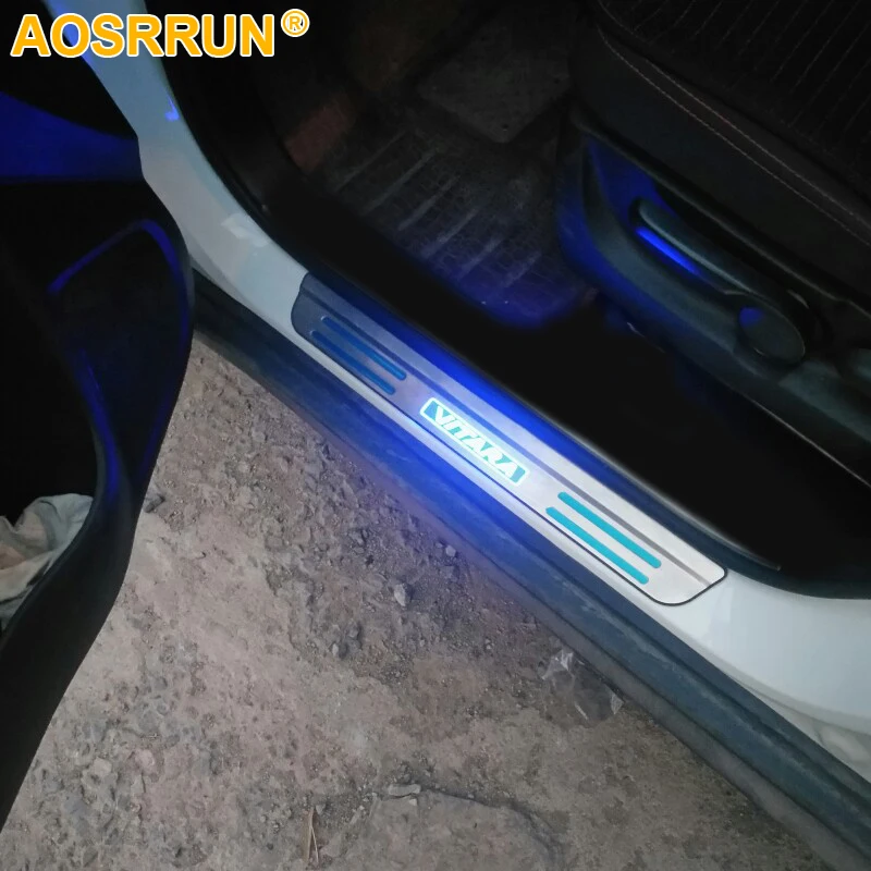 Для Suzuki vitara 2012 2013 2014 2015 2016 светодиодный порогов накладка автомобильные