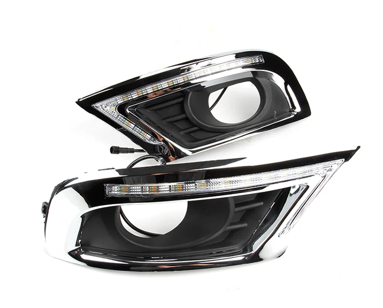 OKEEN 2x светодиодный DRL для Toyota Camry 2009 2010 2011 Габаритные огни белый дальнего света желтый указатель поворота светильник синий ночной Светильник