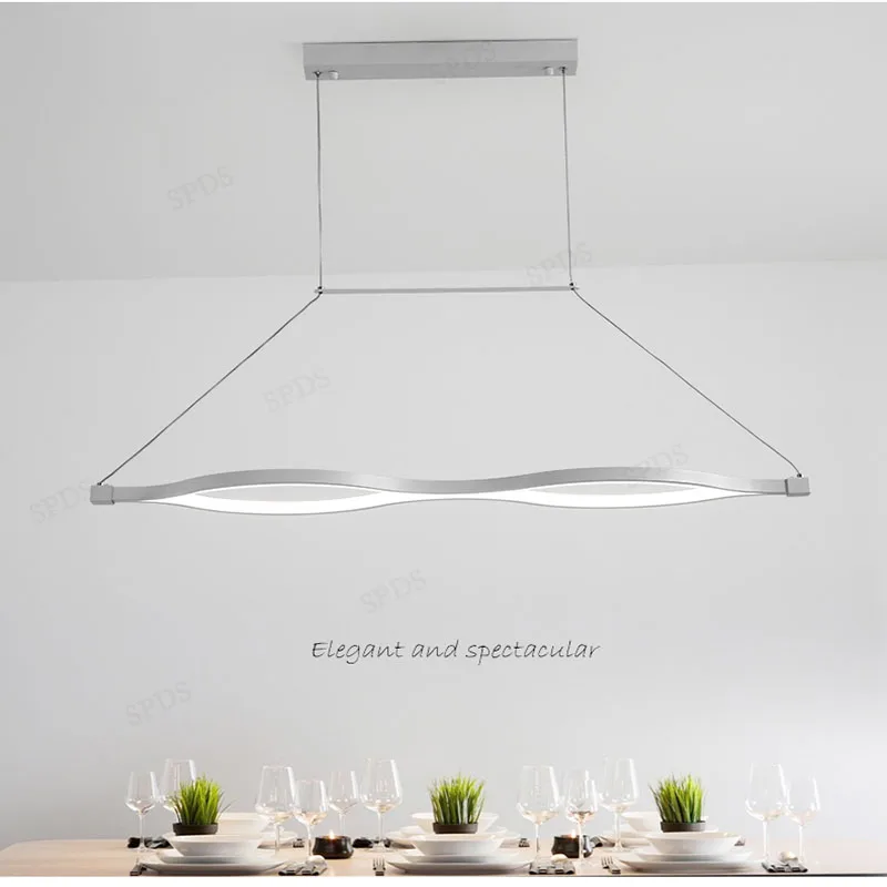 Aluminium Cord Pendant Chandelier Interior Lamps Home Improvement Restaurant LED lamparas de techo colgante moderna | Лампы и
