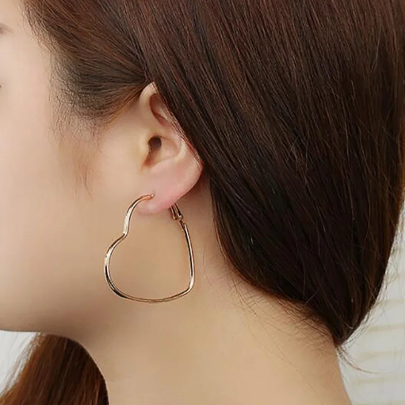 Trendy Big Gold Drop Earrings for Women Statement Circle Geometric Punk Metal Earring Women's Hanging Modern Jewelry | Украшения и
