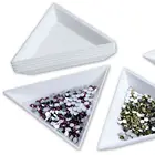 Треугольные пластины для украшения ногтей, пластины для алмазного маникюра, 2 шт.