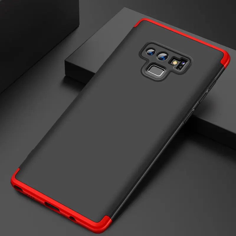 3-in-1 Plastic Hard 360 Full Protect Case For Samsung Galaxy Note 9 S9 S8 Cover Anti-Shock PC for S7 S6 Edge J7 DUO | Мобильные