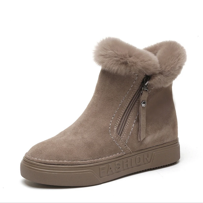 Классические зимние ботинки женская замшевая обувь кожаные теплая на шнуровке