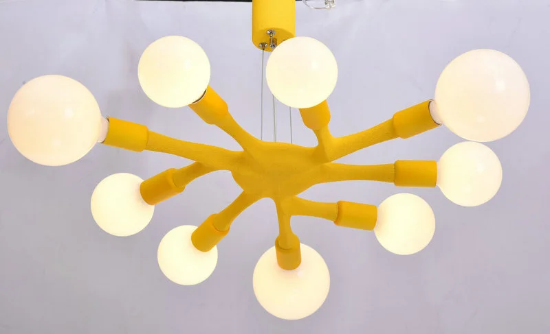 Yellow-Pendant lamp Artpad, современный светодиодный потолочный светильник в скандинавском стиле для дома, гостиной, спальни, 110 В, 220 В, современные подвесные люстры, потолочные лампы - Цвет корпуса: Yellow-Pendant lamp