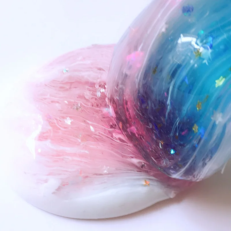 Креативный Звездный облако Slime глина грязь DIY Разноцветные блестки с украшением в