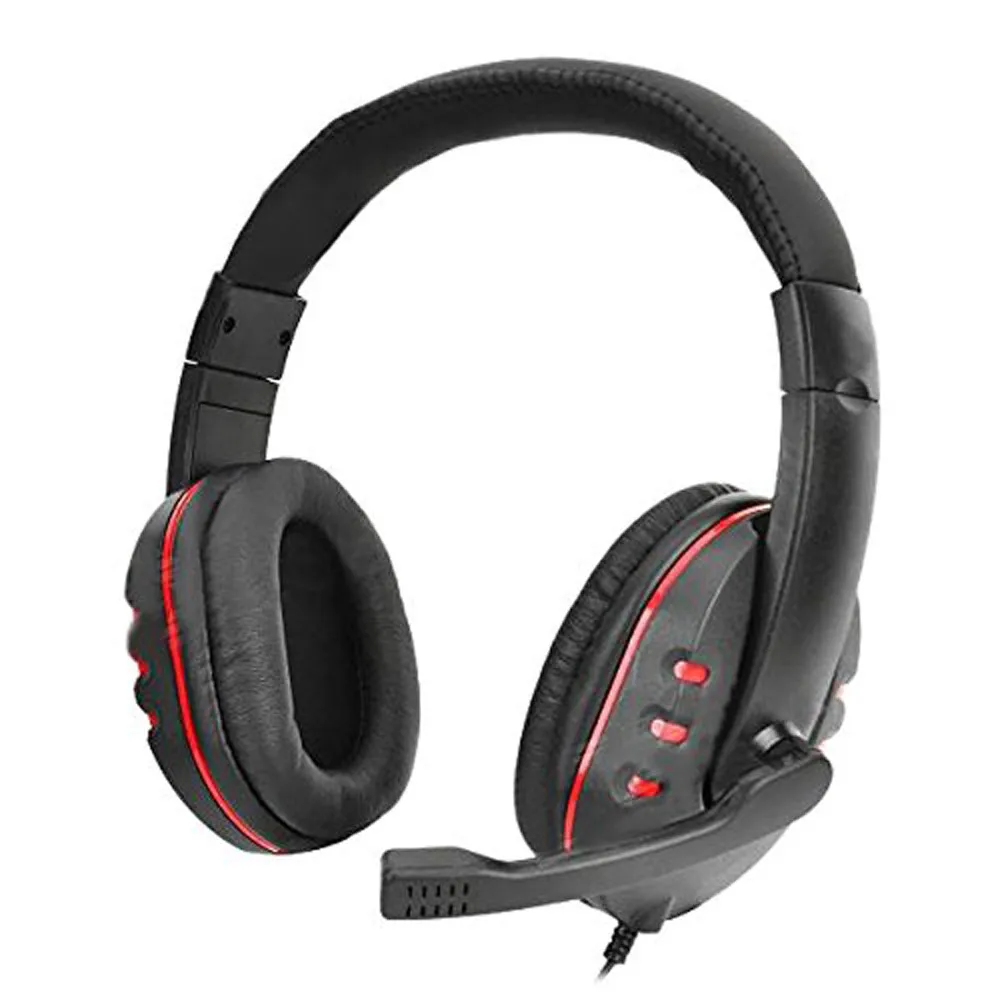 New Gaming Headset Voice Control Wired HI-FI Sound Quality For PS4 Black+Red Dropshipping YE12.27 | Электроника
