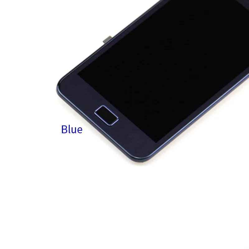 Для samsung Galaxy S2 i9100 ЖК-дисплей с сенсорный экран + каркасные Белый Бесплатная