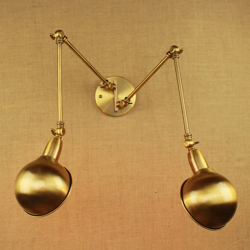 Роскошный винтажный настенный светильник Эдисона с поворотным кронштейном 2