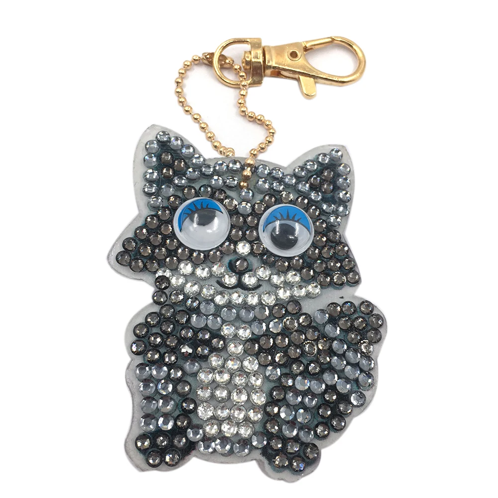 DIY мультфильм акриловая живопись брелок держатель для ключей сумка Декор