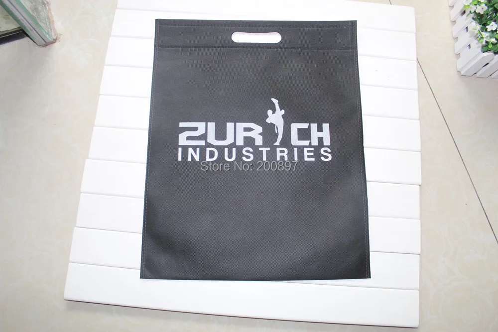 Нетканая сумка для одежды с индивидуальным принтом дырокол ручка высота 40 см *