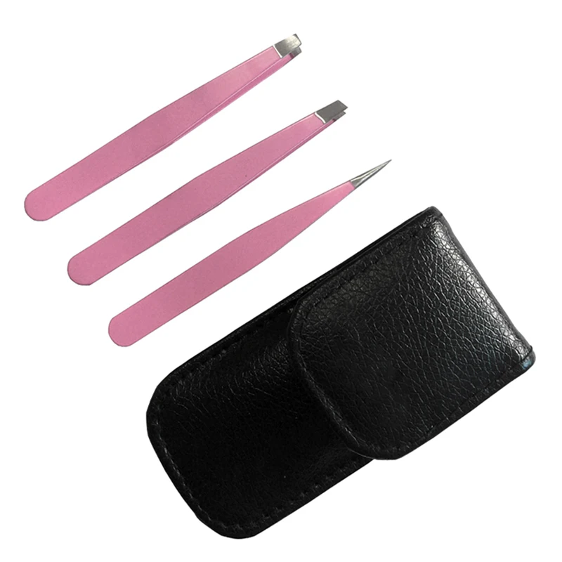 Stainless Steel Eyebrow Tweezers Wenkbrauw Tweezer Set Slant Tip/punt Tip/flat Tip Beauty M03468 | Красота и здоровье