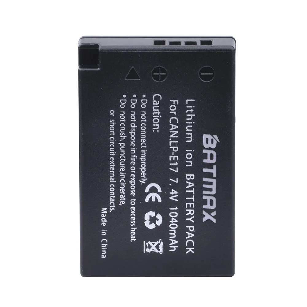 Batmax 3xBateria LP-E17 LPE17 LP E17 Camera Battery for Canon EOS 760D 800D T6i 750D T6s M3 M5 8000D Kissx8i Cameras | Электроника