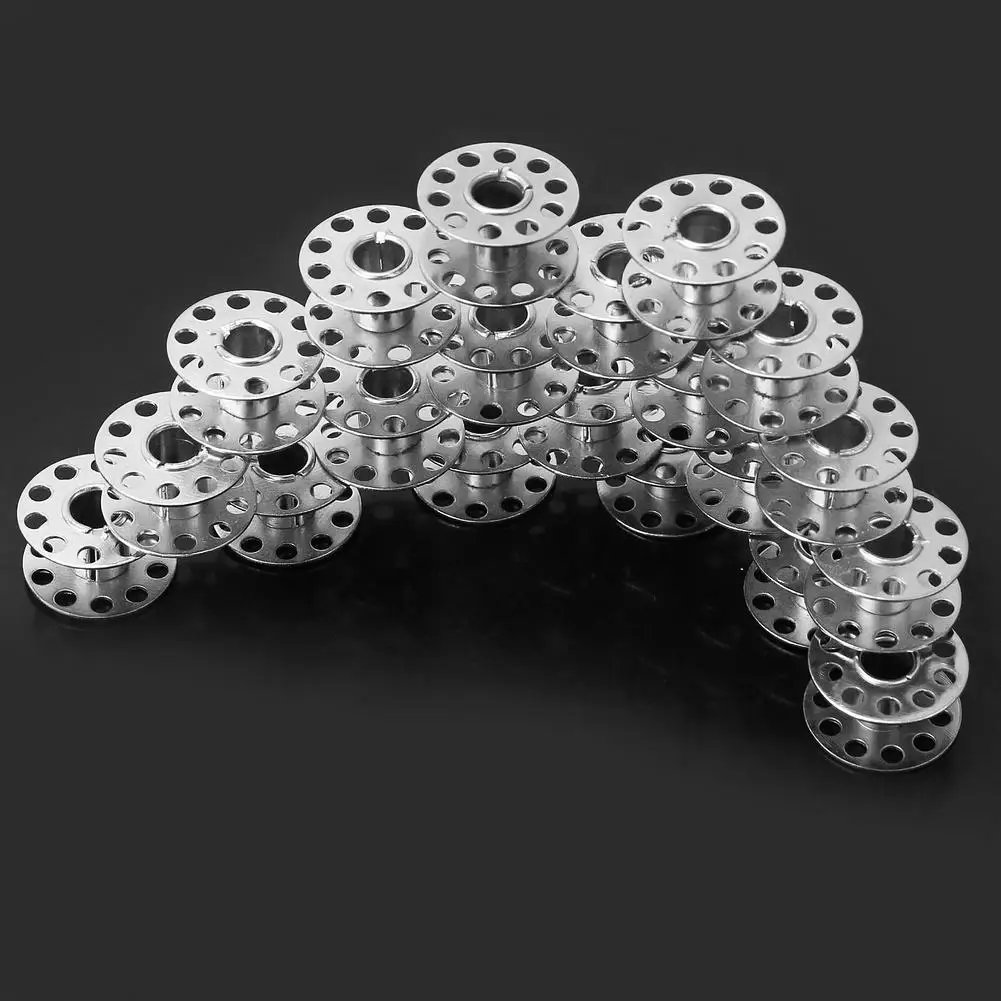 20 шт. серебряные катушки для швейных машин из нержавеющей стали Brother Janome Singer Elna