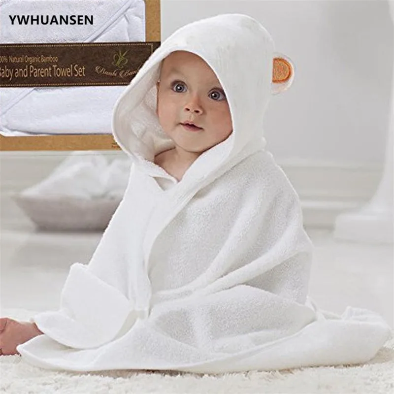 YWHUANSEN 90*90 см осенне-зимнее детское полотенце с капюшоном из бамбукового волокна