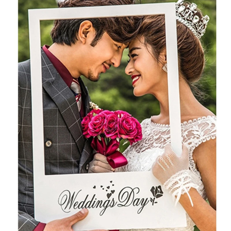 DIY Mr Mrs Photo Booth Реквизит для свадебного украшения аксессуары фото вечерние