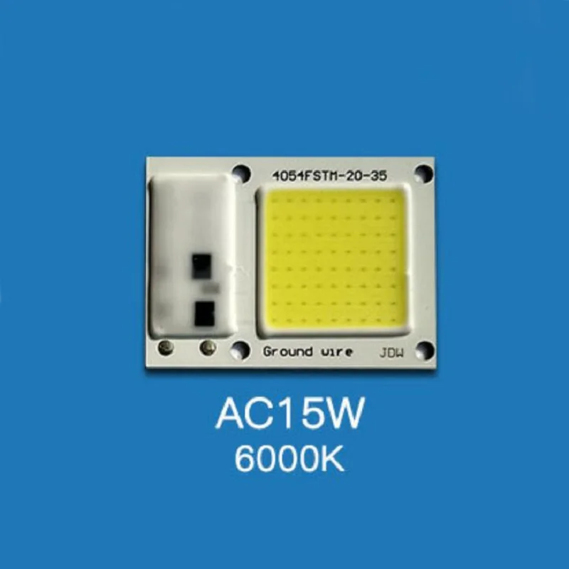 COB чип со светодиодной подсветкой 220 В smart IC без привода AC15W линейный свет двигателя интегрированный чип потока света - Испускаемый цвет: white light