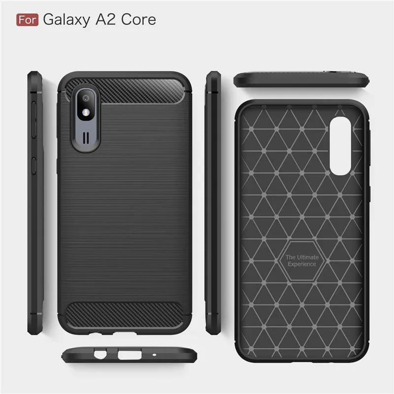 For Samsung Galaxy A2 Core Case Shockproof Armor Protective Soft Silicone Phone Back Cover |