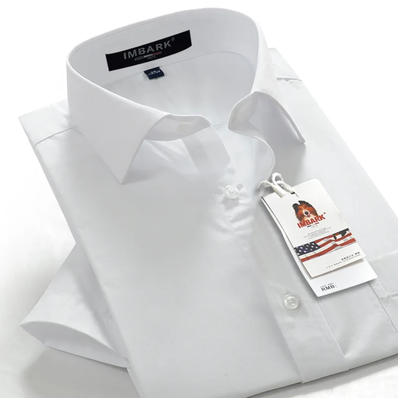 

7Color Men Solid Color Shirt Summer Business Casual Plus Size Short White Shirt Brand Clothes Big Size 10XL 9XL 8XL 7XL 6XL 5XL