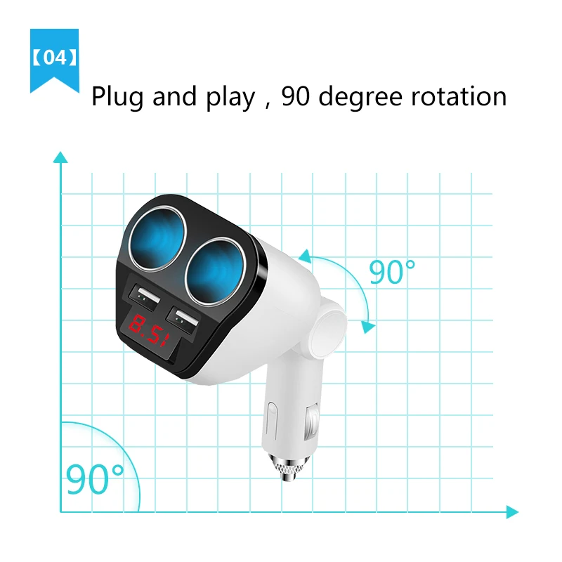 Автомобильное зарядное устройство с 2 USB портами 12 24 В 5 3 4 А|2 usb car|3.4a chargerusb charger lighter