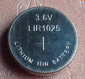 Бесплатная доставка 5 шт./лот 3 6 В LIR1025 кнопочный литиевый аккумулятор