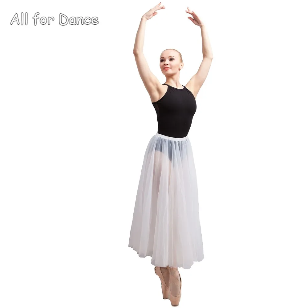 2 слоя мягкого фатина без штанов для взрослых балетный танец Длинная Одежда