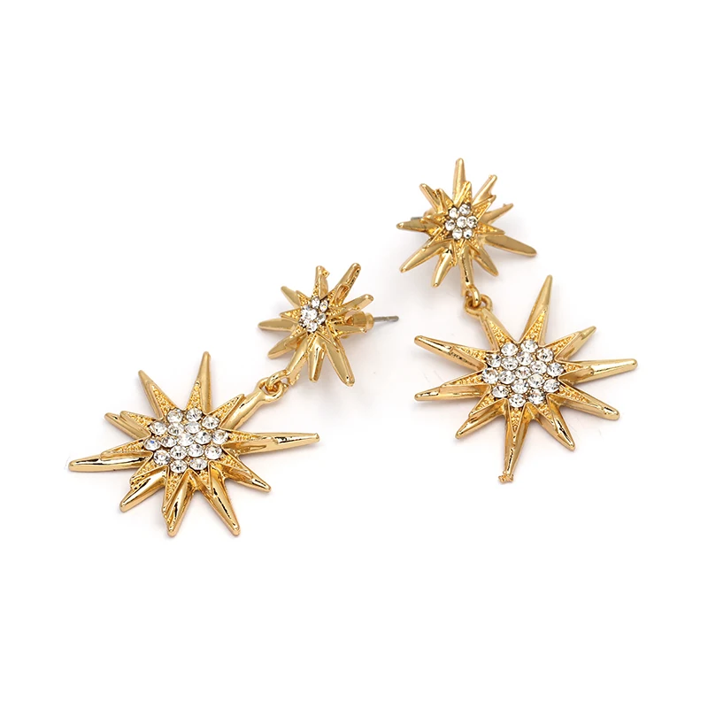 Роскошные свадебные ювелирные изделия Висячие серьги для женщин Bijoux горячие