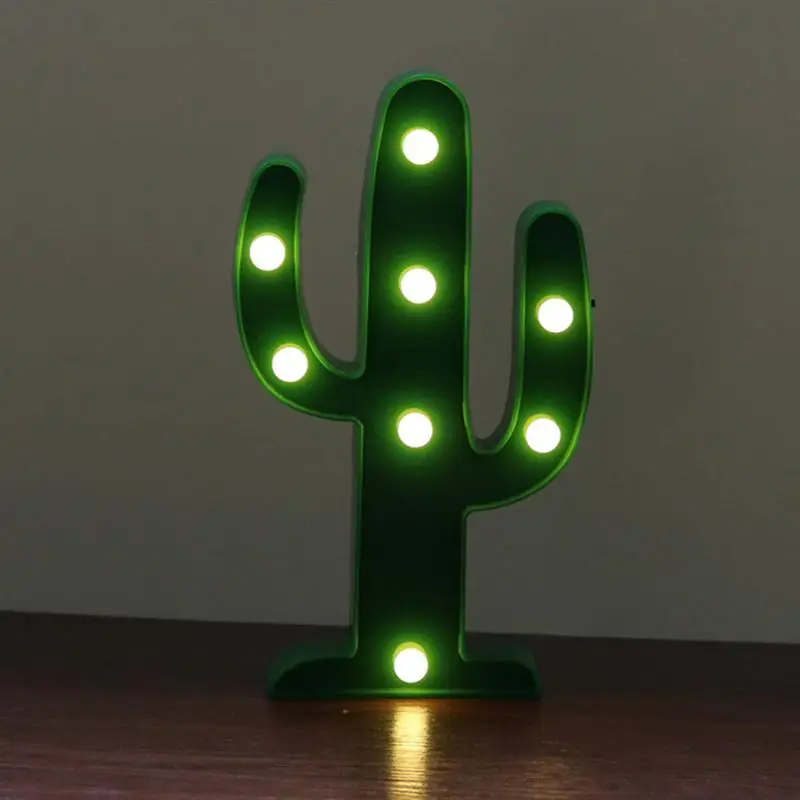 LED Night Light Romantic Battery Powered Table Lamp Marquee Nightlight Home Christmas Decorations | Лампы и освещение