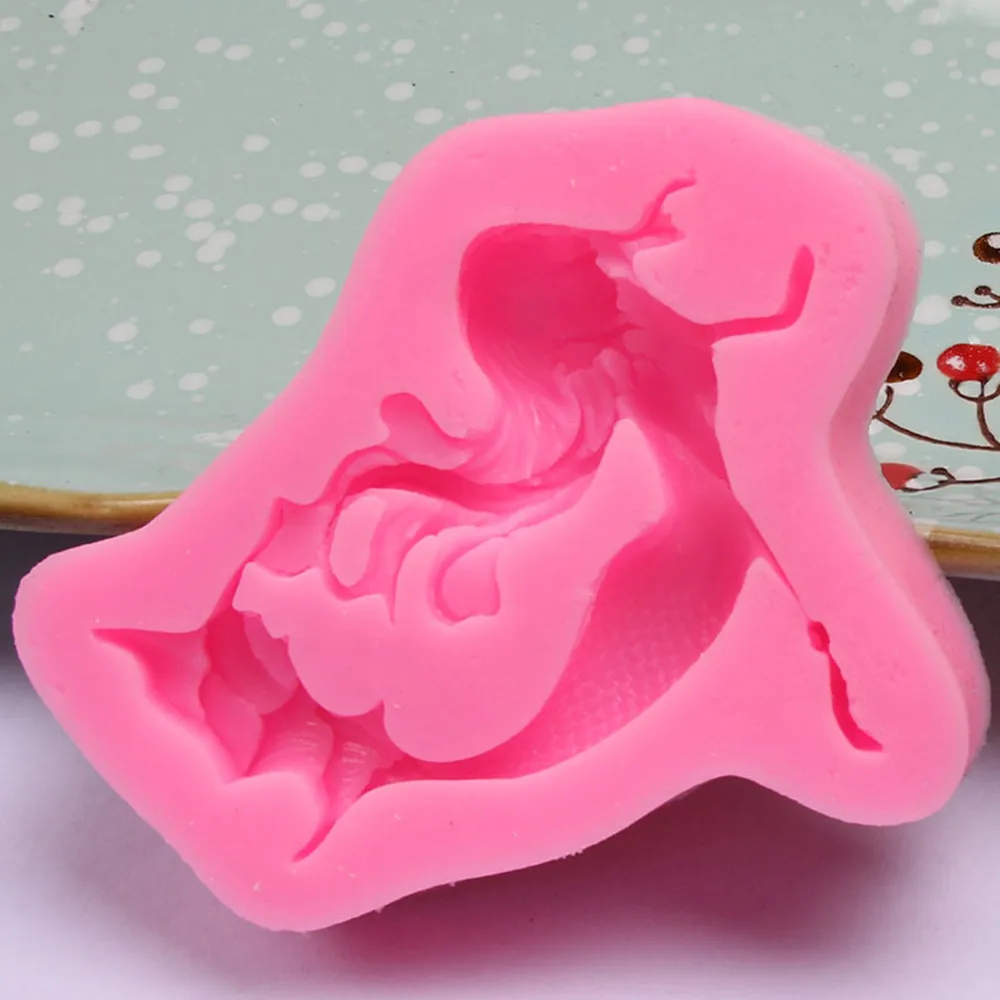 Горячая 3D силиконовая форма для торта Русалка Торт Шоколад мастика пресс-формы мини-Маффин мыльница DIY Инструменты для выпечки дропшиппинг