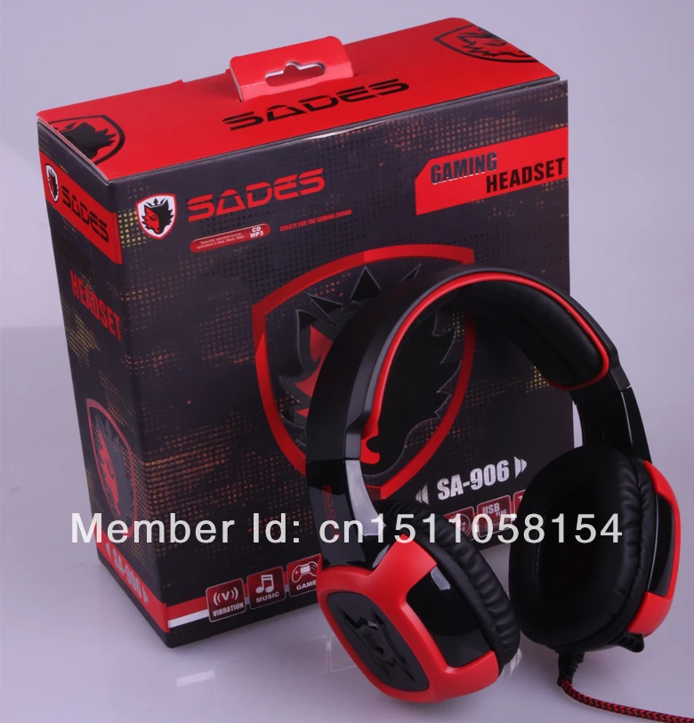 Высокая Производительность WCG рекомендуем игровые наушники 7.1 Surround Sades SA 906