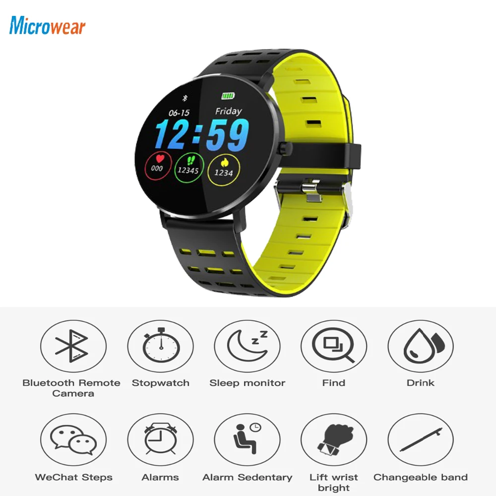 Водонепроницаемые Смарт часы L6 на базе Android с Bluetooth пульсометром шагомером