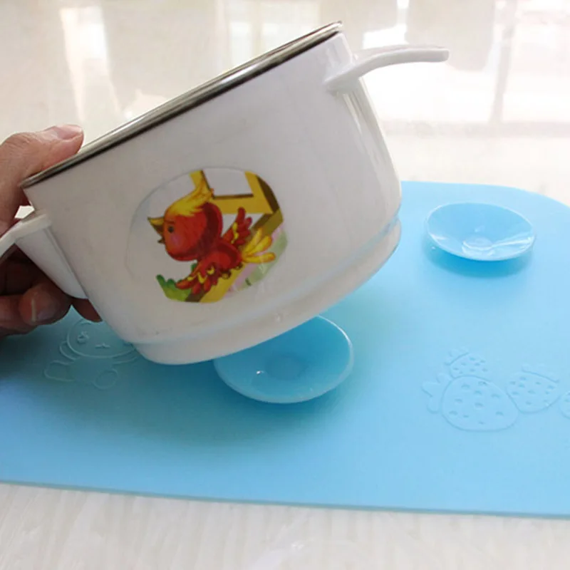 Силиконовая детская чаша анти-противоскользящая Посуда Placemat детский волшебный Настольный коврик горшок Подушка-подставкой для стакана Младенческая Кормление принадлежности для посуды