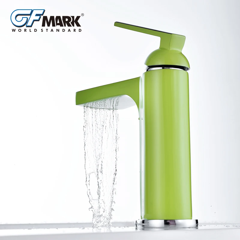 GFmark современный разноцветный хром смеситель для водопада латунный Смеситель