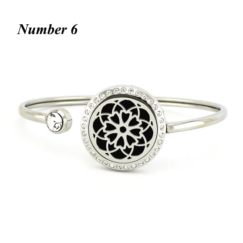 Женский браслет с диффузором эфирного масла из нержавеющей стали 316l кристаллами