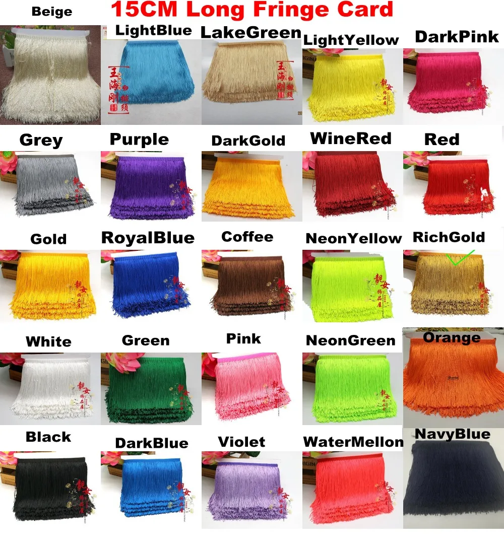 10 ярдов/Lot платье бахрома обрезки кисточка яркая кружево из полиэстера с одной