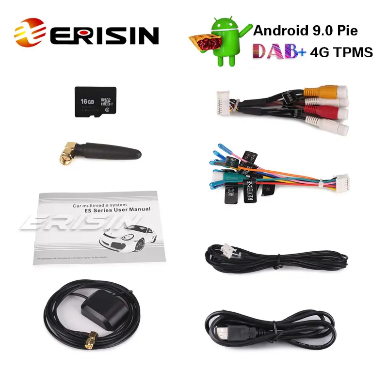 Erisin ES4826S 8 &quotAndroid 9 0 Авторадио GPS DAB + CD TNT RDS USB Bluetooth для Skoda Octavia Yeti Superb|Автомагнитолы|